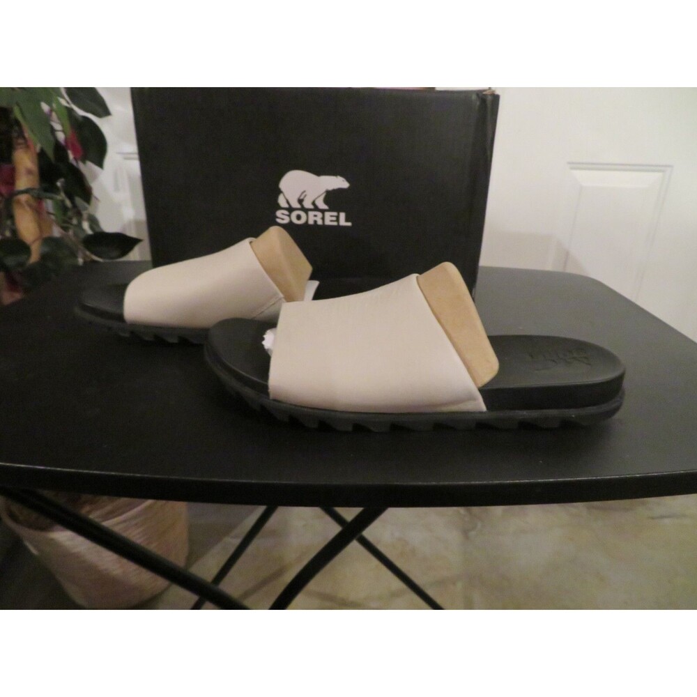 *NEW Womens Sea Salt Sorel Romaning Decon Slide Sandals, 11